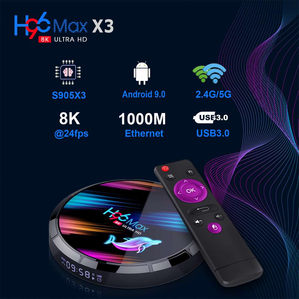 جودة الصوت المذهلة من H96 ماكس X3 Amlogic S905X3 أوت مربع التلفزيون