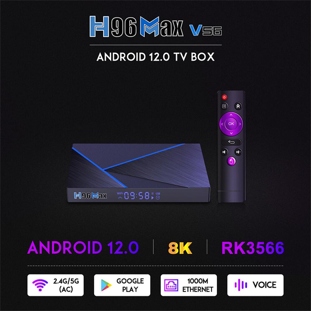 H96 MAX V56 Rockchip RK3566 reproductor de transmisión fabricante de China OEM