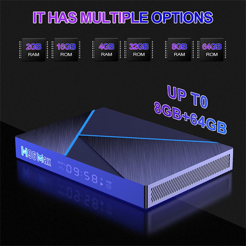 H96 MAX V56 Rockchip RK3566 reproductor de transmisión fabricante de China OEM