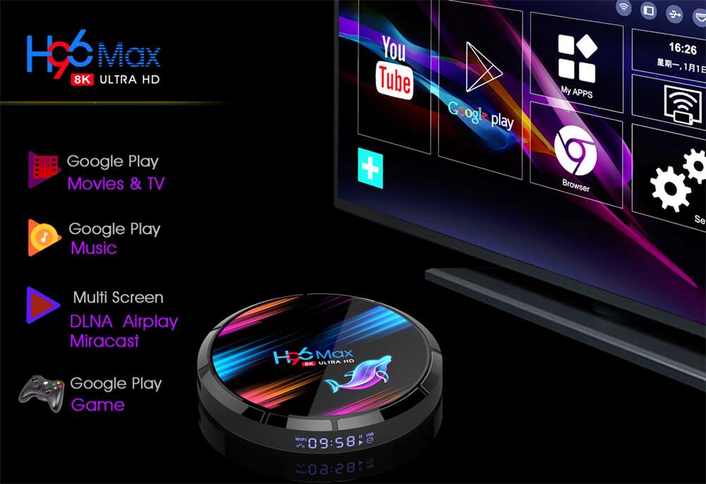 H96 Max X3 Amlogic S905X3 ott телевизор коробки Китай производитель поставщик