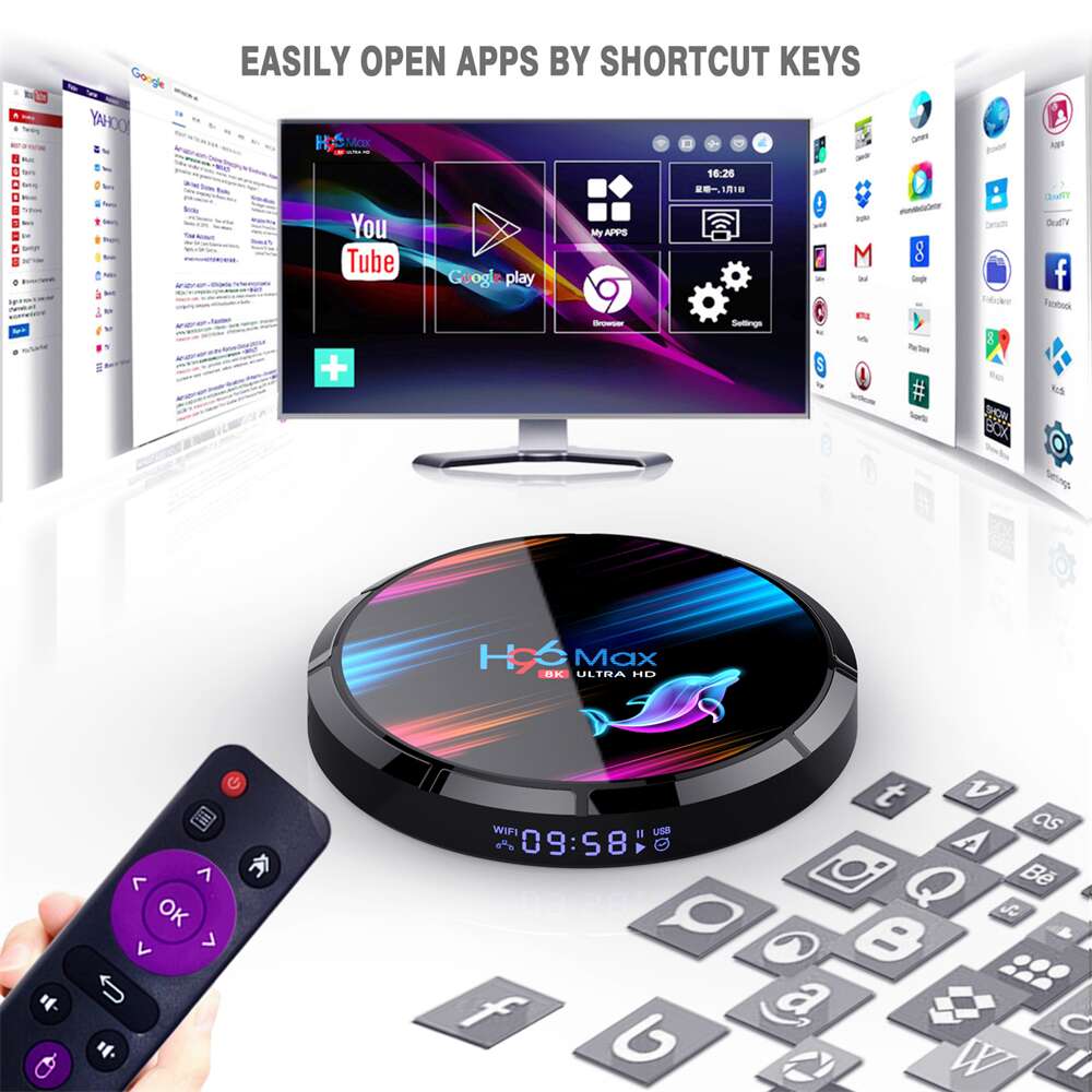 H96 Max X3 Amlogic S905X3 ott телевизор коробки Китай производитель поставщик