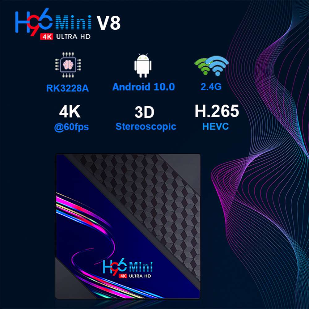 H96 Mini V8 RockChip RK3228A reproductor de transmisión China fabricante exportador