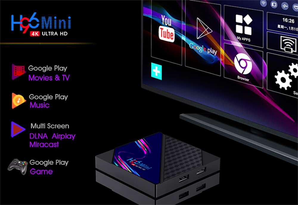 H96 Mini V8 RockChip RK3228A reproductor de transmisión China fabricante exportador