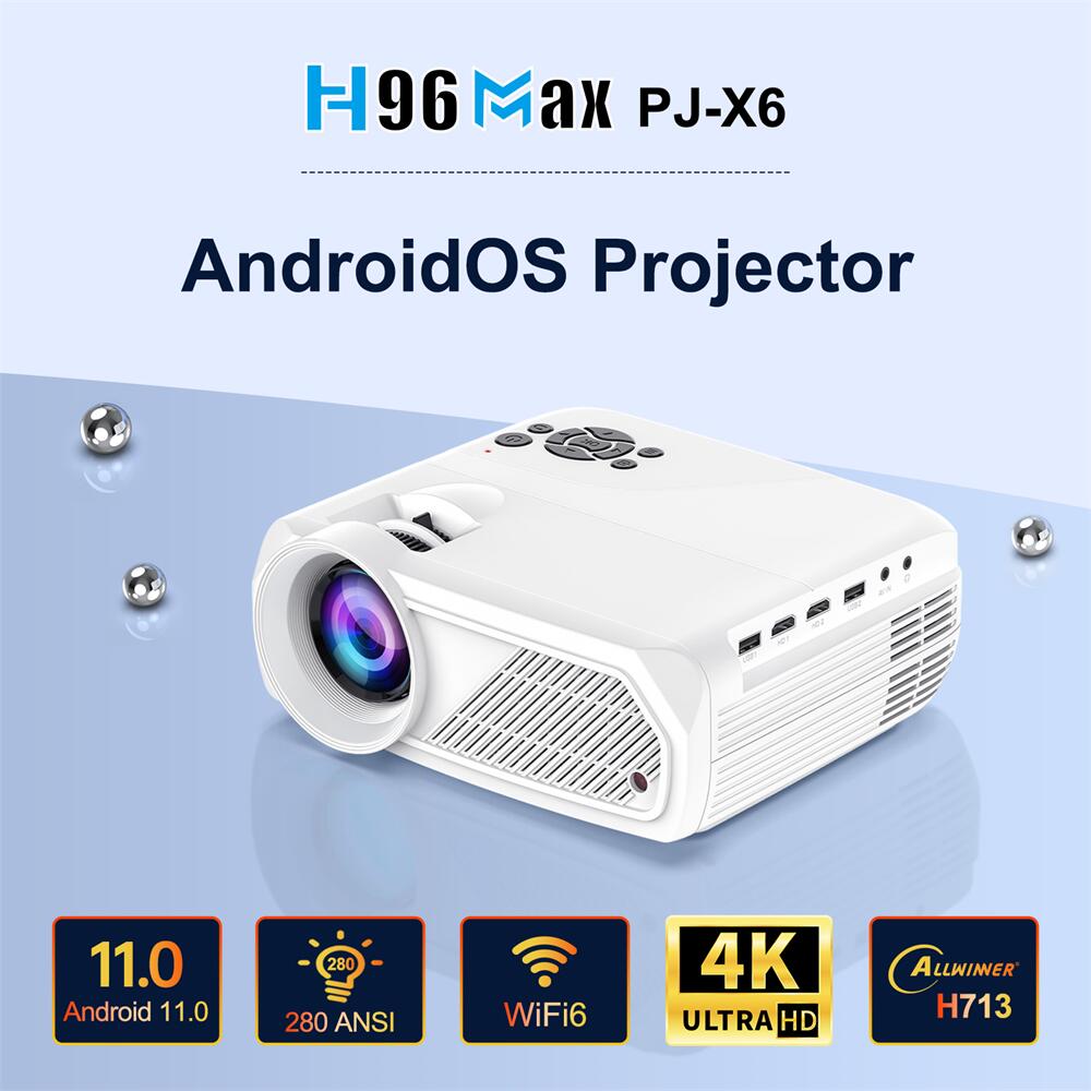 H96Max PJ-X6 Allwinner H713 proiettore android Cina produttore OEM
