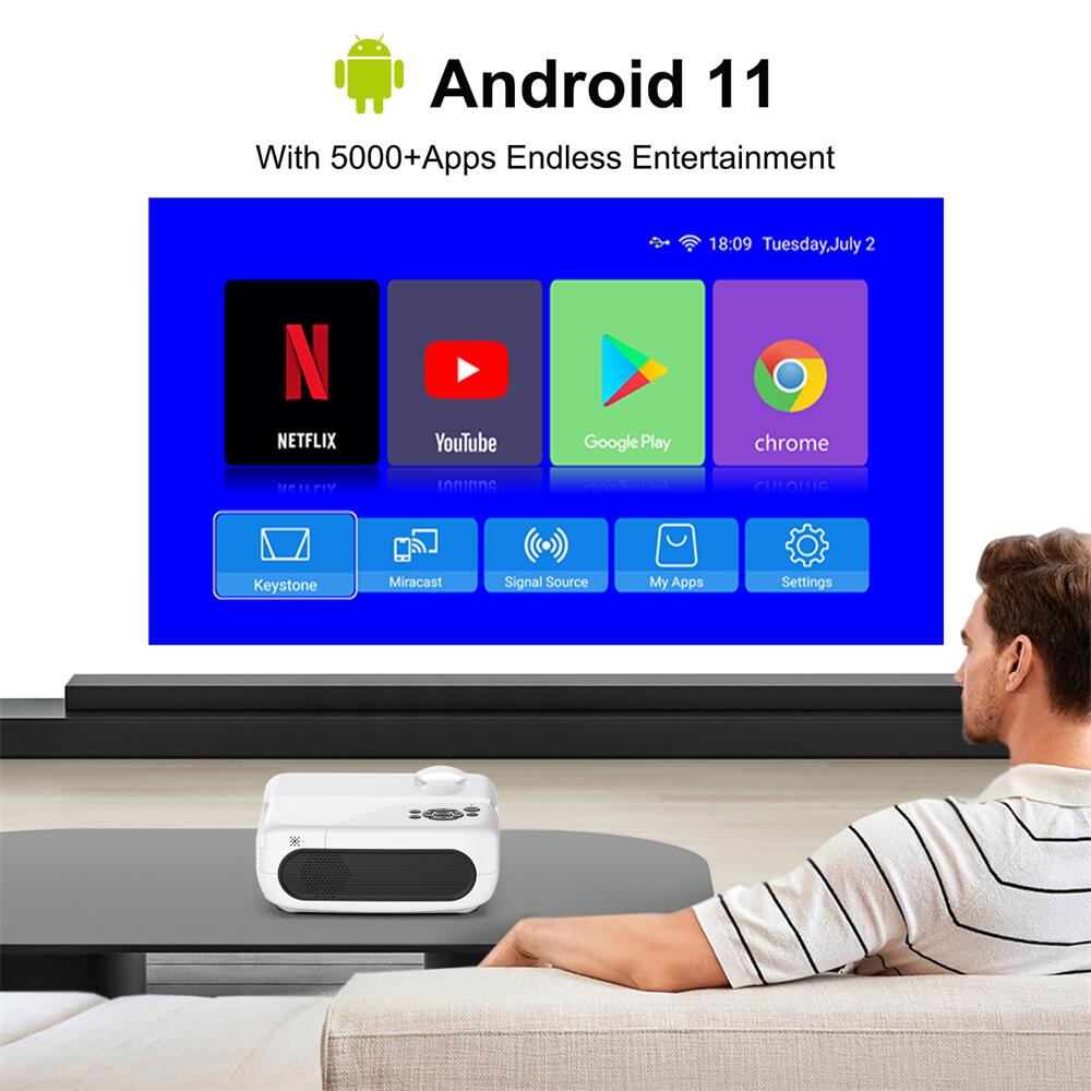 H96Max PJ-X6 Allwinner H713 proiettore android Cina produttore OEM