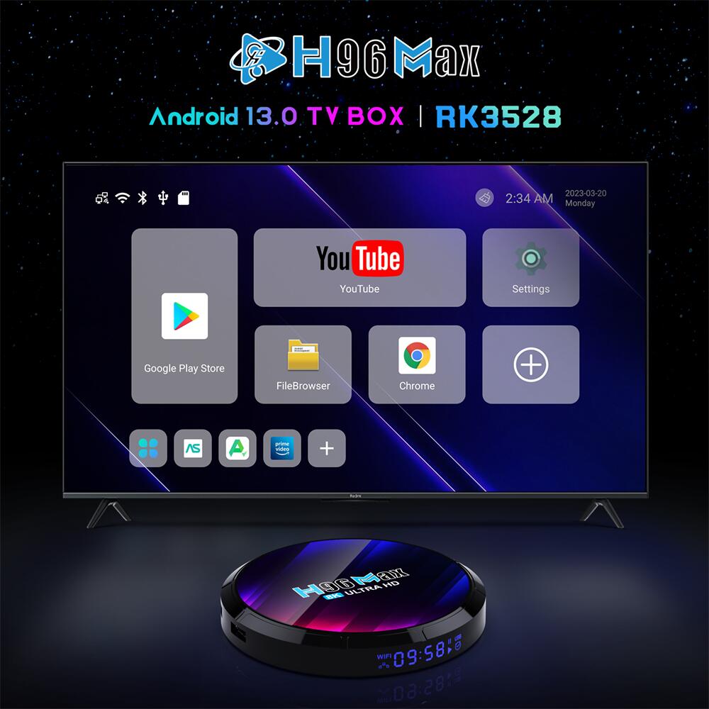 Fabricante de China hacer H96 Max RK3528 RockChip RK3528 ott caja de televisión: Excelencia de entretenimiento