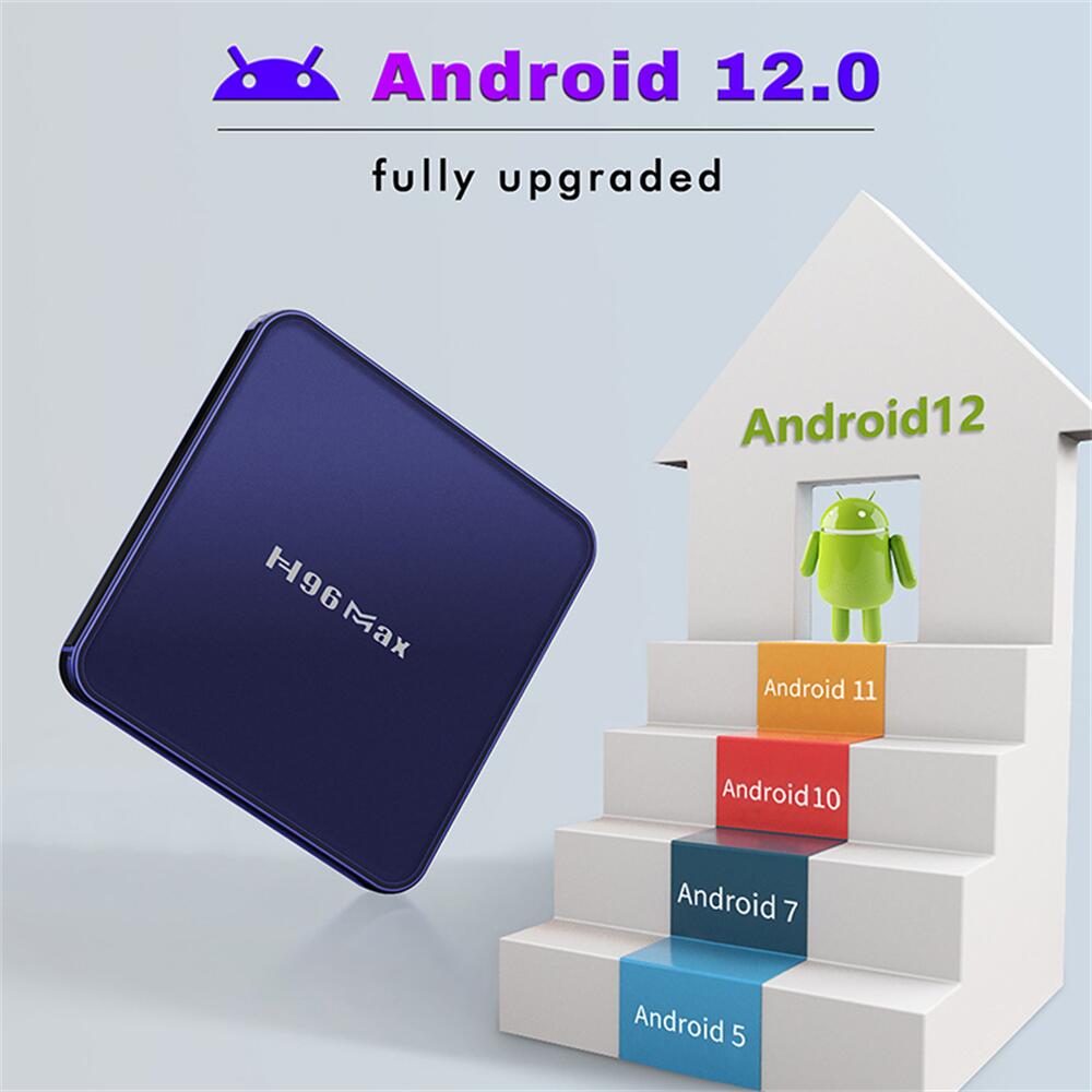 Nueva llegada: H96 Max V12 RockChip RK3318 caja de televisión android